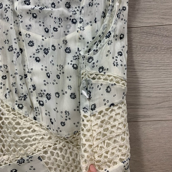 Anthropologie Floreat Windswept Lace Ditsy Floral Dress Prairie GrannyCore - Picture 7 of 15